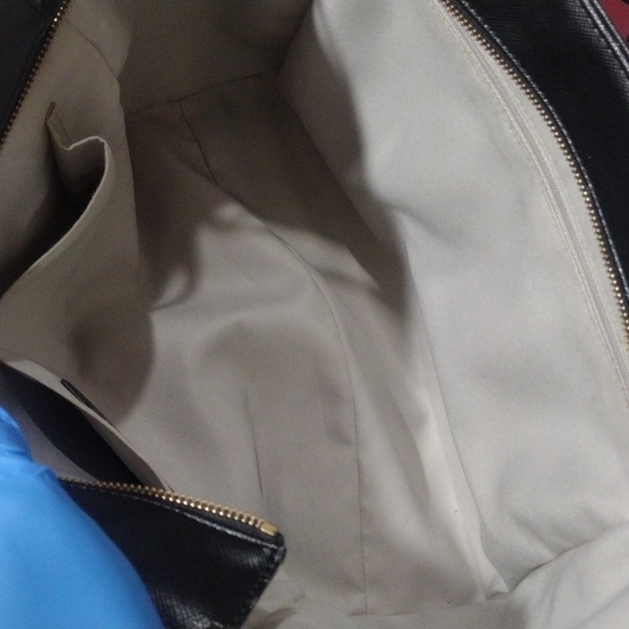 Samantha Vega Black Leather 2 ways Shoulder Bag Handbag - Good Condition - Picture 15 of 15